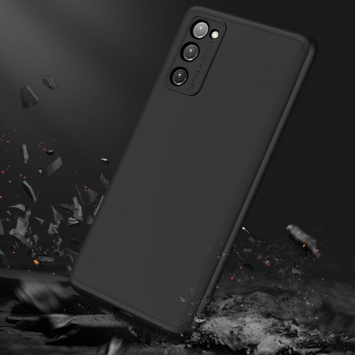 Husa GKK 360 + folie protectie pentru Samsung Galaxy S21 FE, Negru [5]