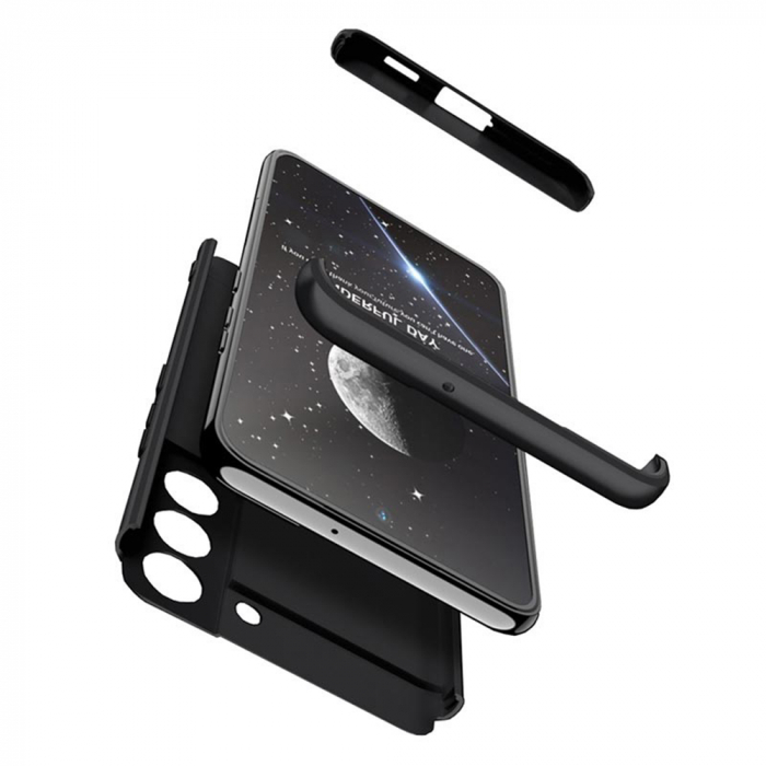 Husa GKK 360 + folie protectie pentru Samsung Galaxy S22 Plus, Negru [3]
