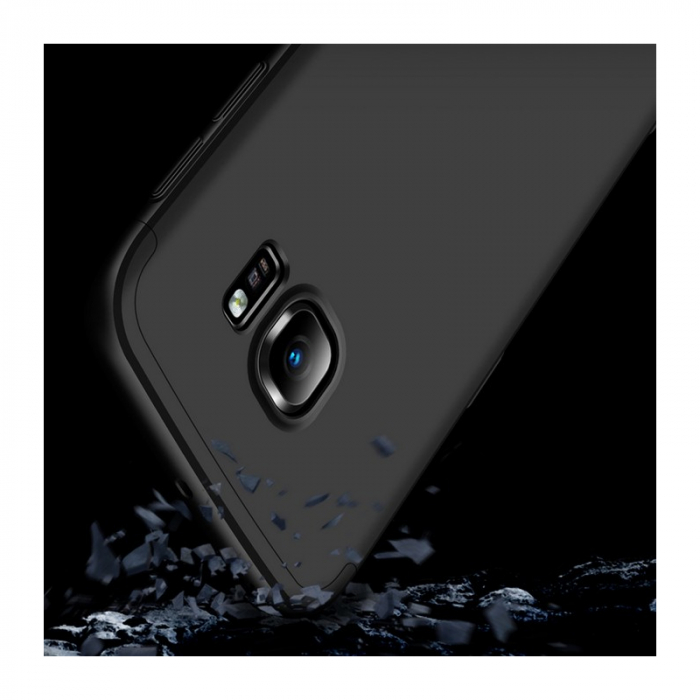 Husa GKK 360 + folie protectie pentru Samsung Galaxy S7, Negru [4]