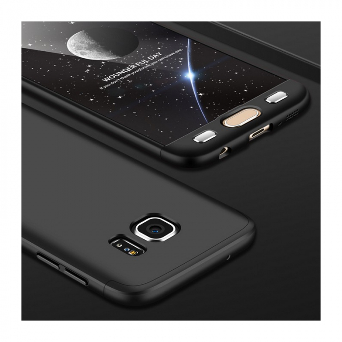 Husa GKK 360 + folie protectie pentru Samsung Galaxy S7, Negru [5]