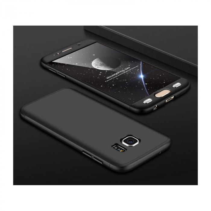 Husa GKK 360 + folie protectie pentru Samsung Galaxy S7, Negru [3]