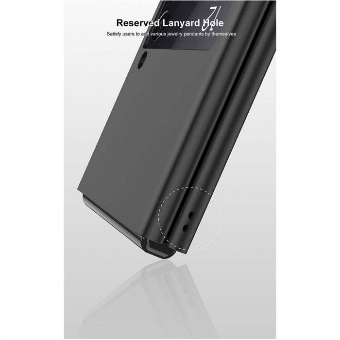 Husa GKK 360 + folie protectie pentru Samsung Galaxy Z Flip3 5G, Negru [4]