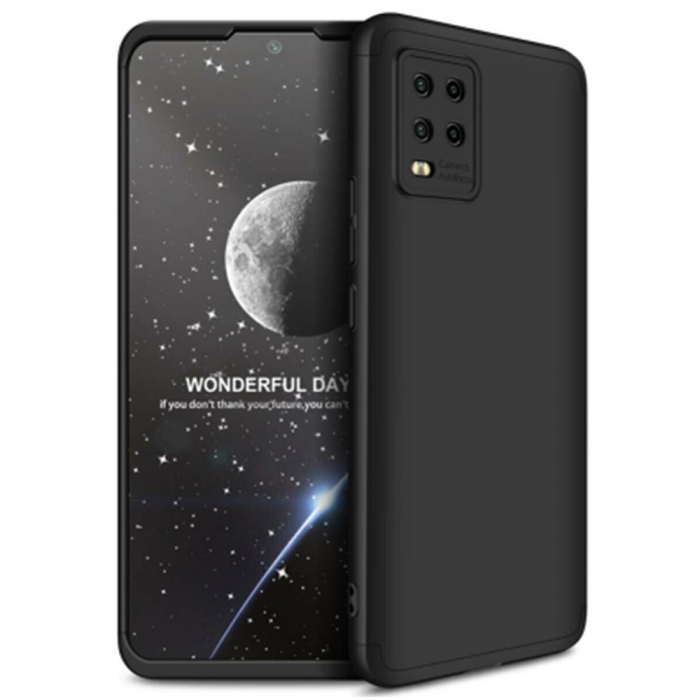 Husa GKK 360 + folie protectie pentru Xiaomi Mi 10 Lite, Negru [3]