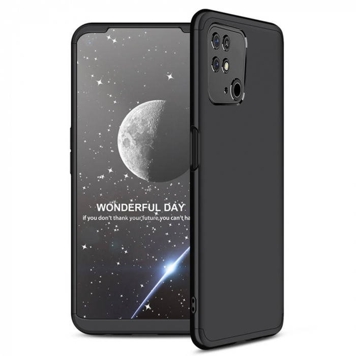Husa GKK 360 + folie protectie pentru Xiaomi Redmi 10C, Negru [2]