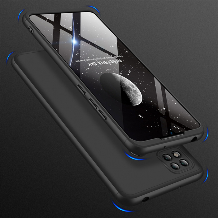 Husa GKK 360 + folie protectie pentru Xiaomi Redmi 9C, Negru [3]