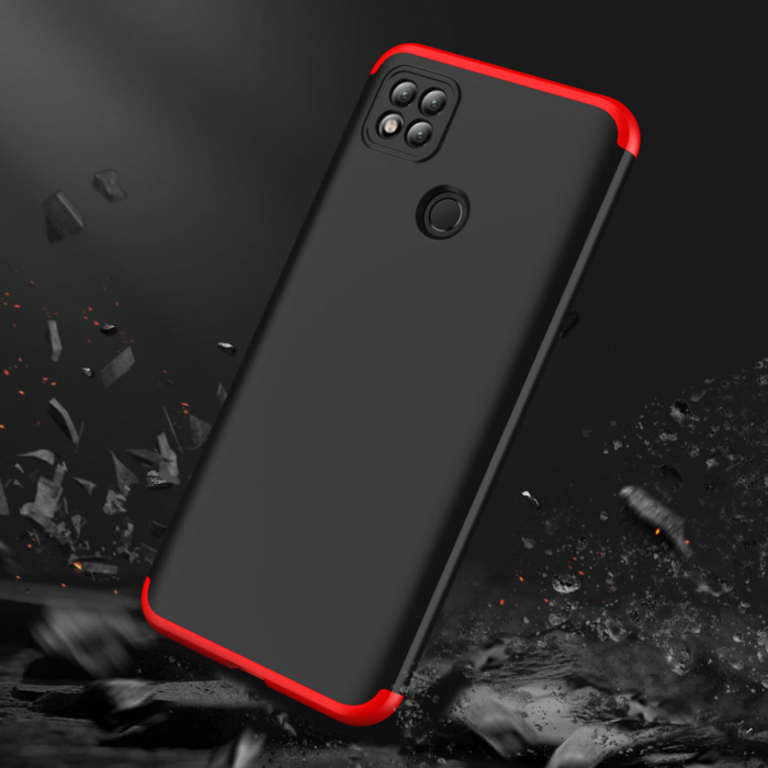 Husa GKK 360 + folie protectie pentru Xiaomi Redmi 9C, Negru [4]