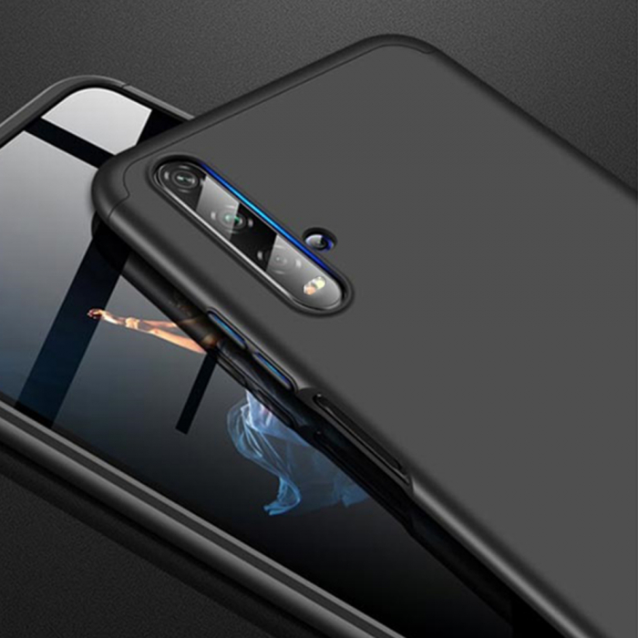 Husa GKK 360 + folie protectie pentru Xiaomi Redmi 9T, Negru [2]