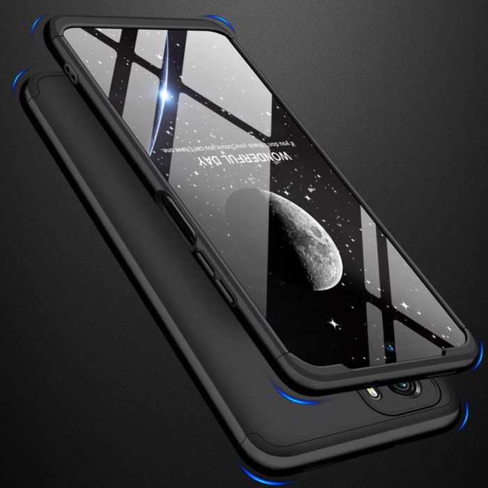 Husa GKK 360 + folie protectie pentru Xiaomi Redmi Note 10 / 10S, Negru [7]