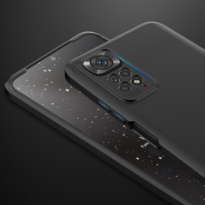 Husa GKK 360 + folie protectie pentru Xiaomi Redmi Note 11 / 11S, Negru [7]