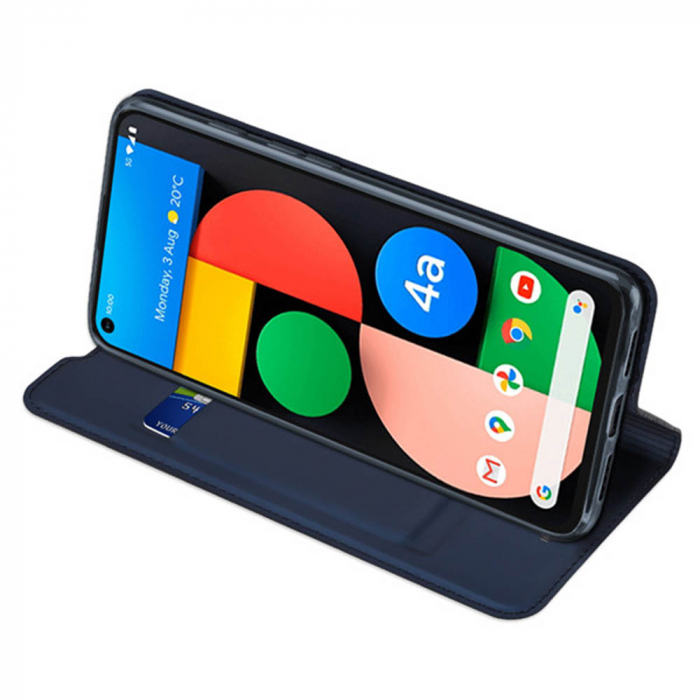 Husa Google Pixel 4A 5G, Dux Ducis Skin Pro Flip Book, Negru [7]