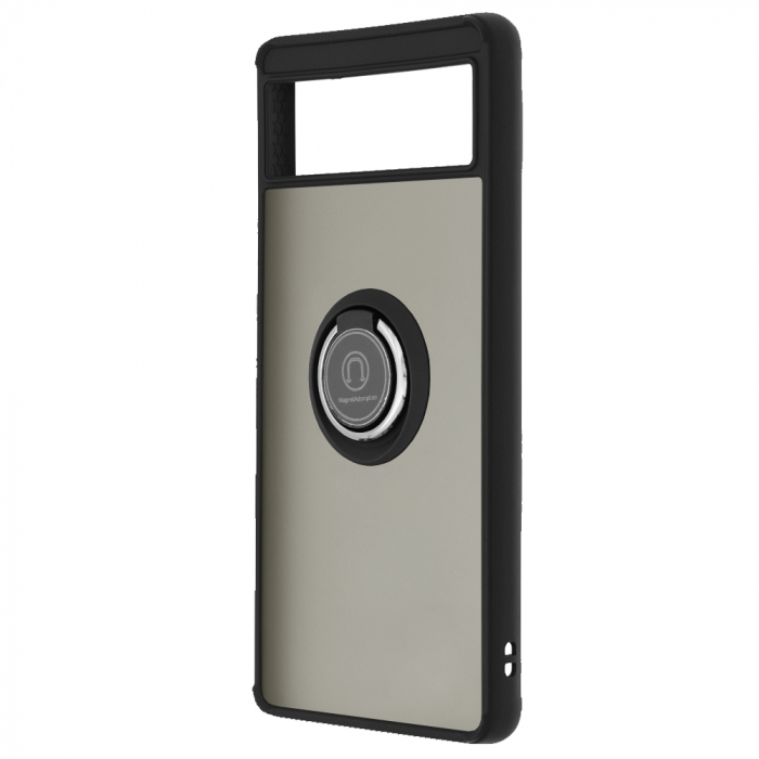 Husa Google Pixel 6 cu inel suport stand magnetic, Negru [4]