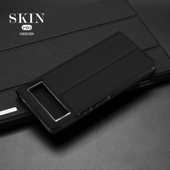 Husa Google Pixel 6, Dux Ducis Skin Pro Flip Book, Negru [2]