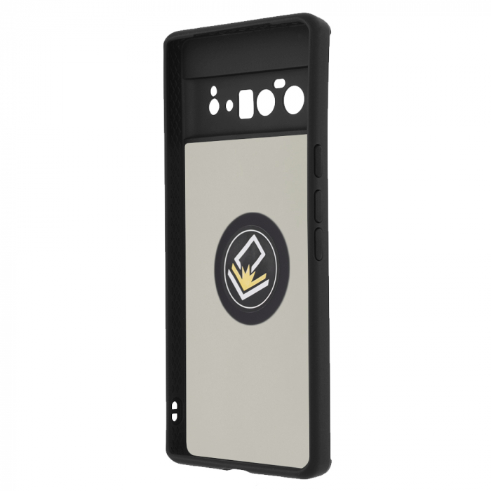 Husa Google Pixel 6 Pro cu inel suport stand magnetic, Negru [2]