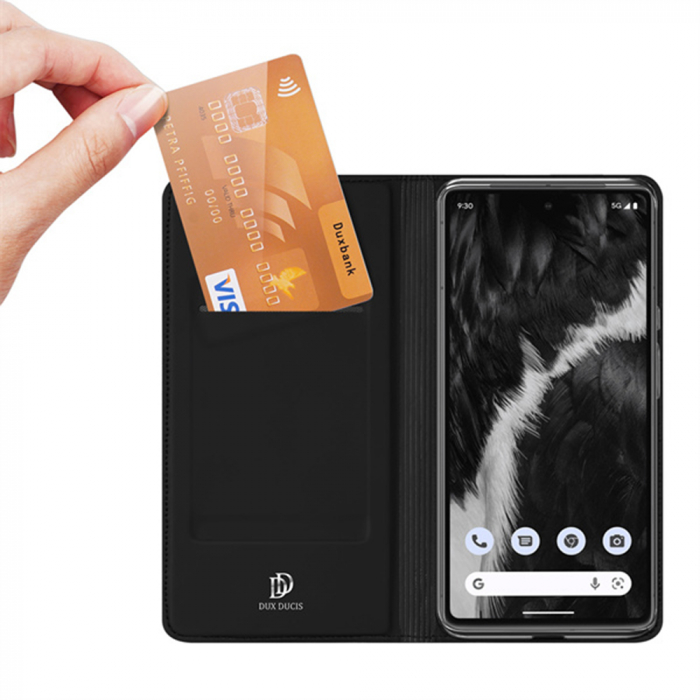 Husa Google Pixel 7, Dux Ducis Skin Pro Flip Book, Negru [3]