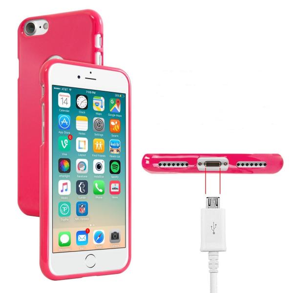 Husa Goospery Jelly iPhone 7, Hot Pink [2]