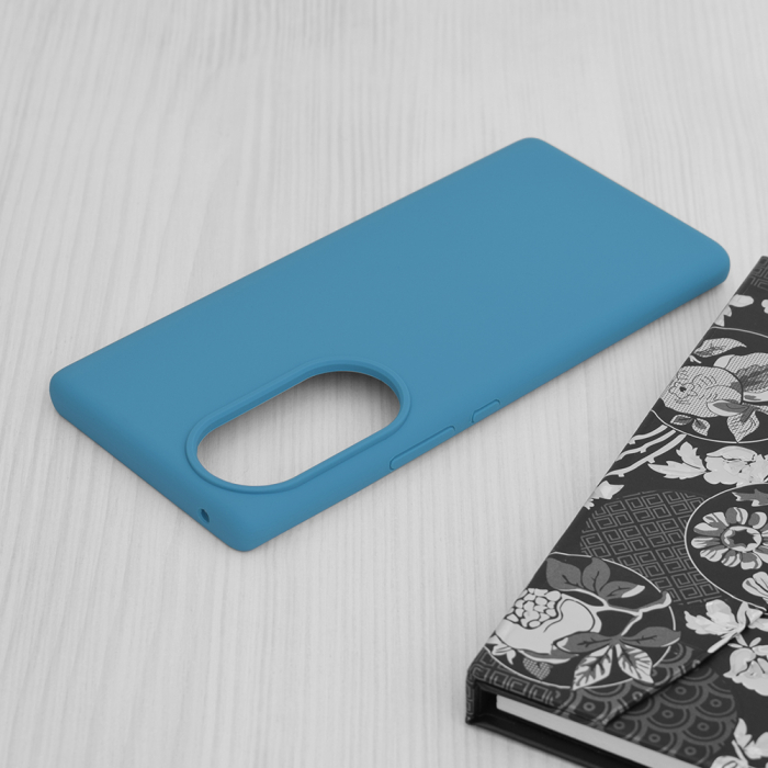Husa Honor 70, Soft Edge Silicone, Denim Blue [3]