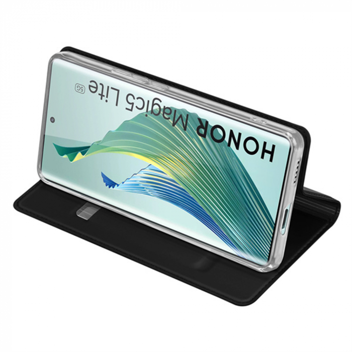 Husa Honor Magic 5 Lite, Dux Ducis Skin Pro Flip Book, Negru [3]