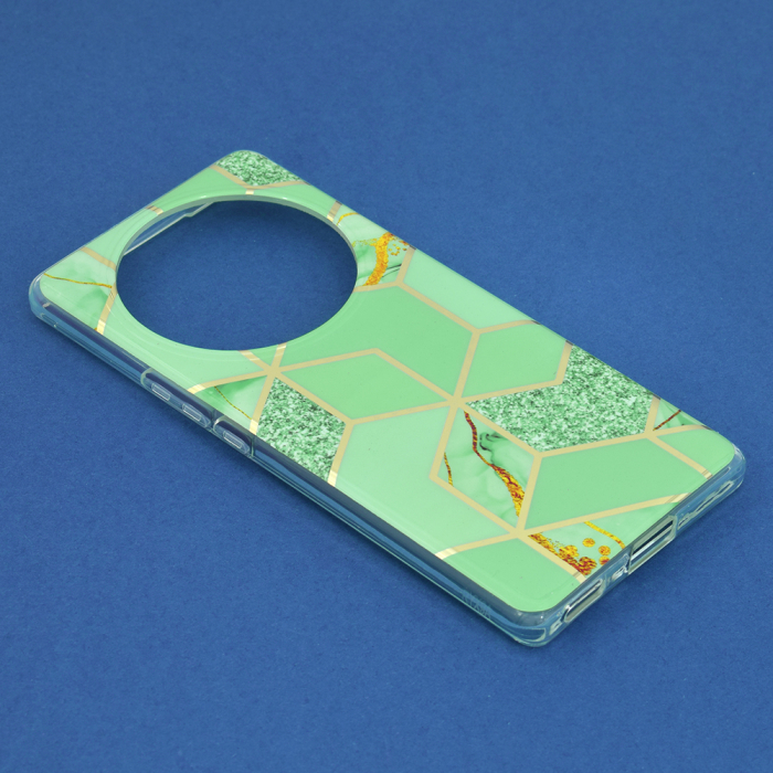 Husa Honor Magic 5 Lite, Techsuit Marble Series, Green Hex [4]