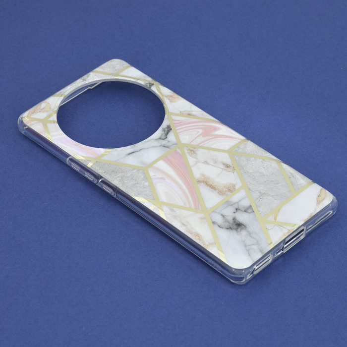 Husa Honor Magic 5 Lite, Techsuit Marble Series, Pink Hex [6]