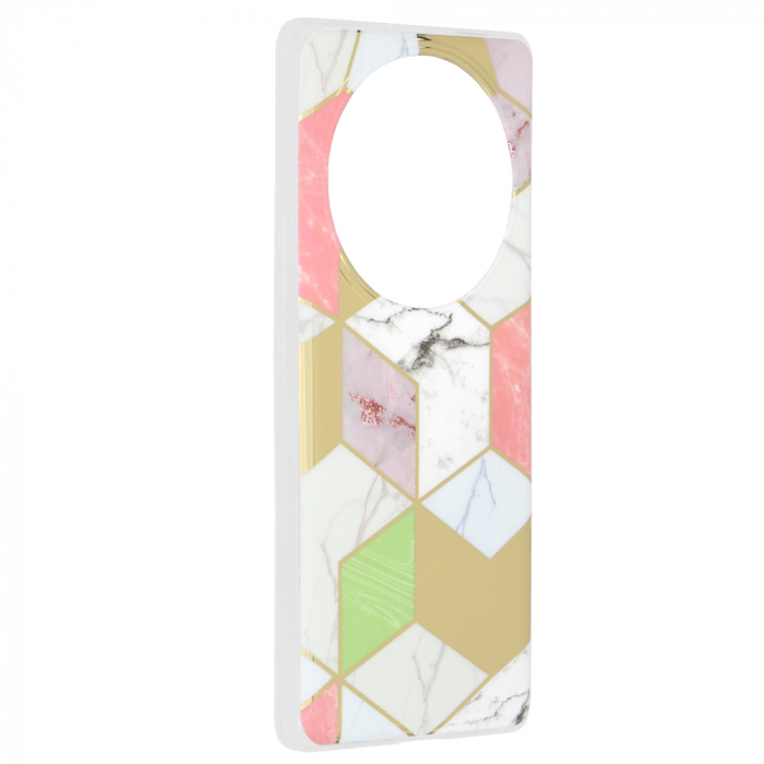 Husa Honor Magic 5 Lite, Techsuit Marble Series, Purple Hex [2]