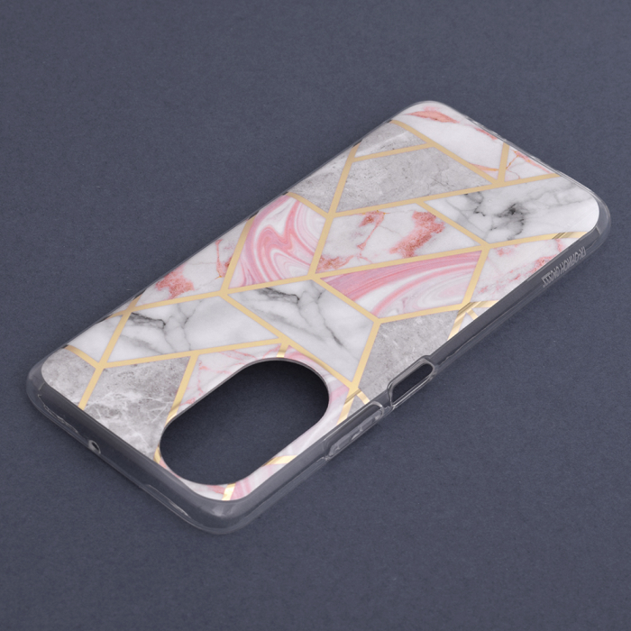 Husa Honor X7, Techsuit Marble Series, Pink Hex [6]