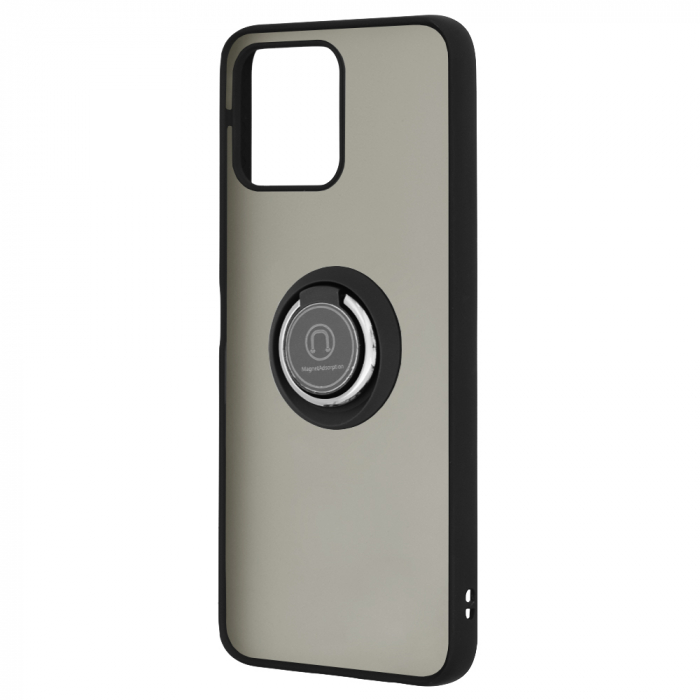 Husa Honor X8 cu inel suport stand magnetic, Negru [2]
