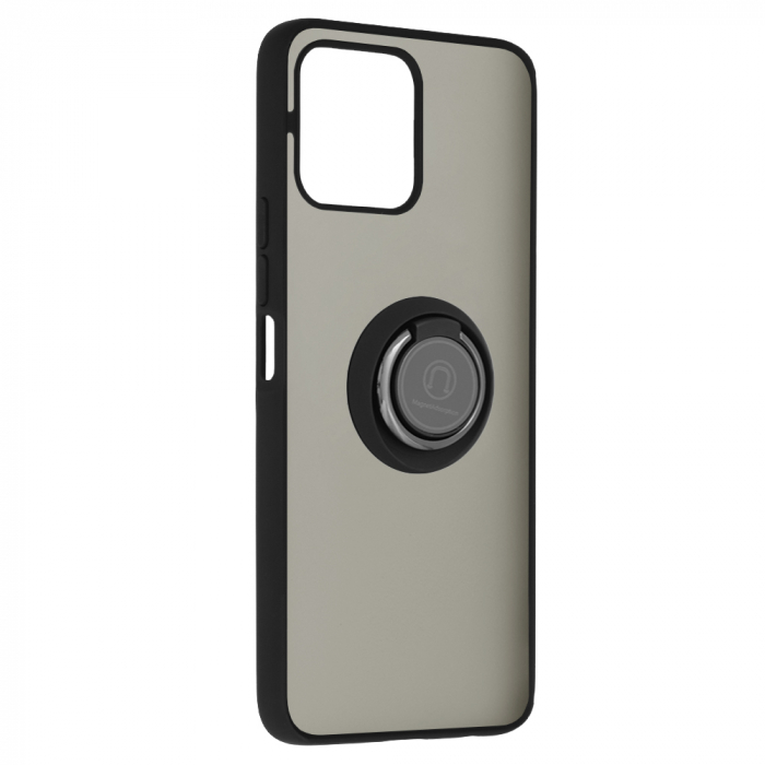 Husa Honor X8 cu inel suport stand magnetic, Negru [5]