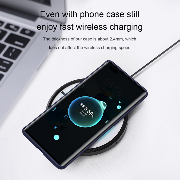 Husa Huawei Mate 40 Pro, Soft Edge Silicone, Plum Violet [9]