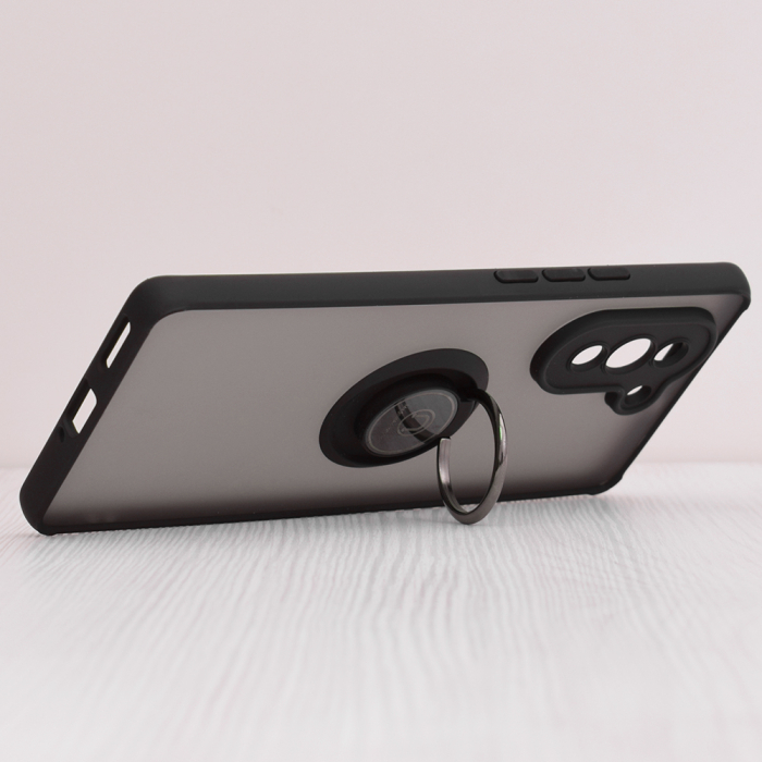 Husa Huawei Nova 10 cu inel suport stand magnetic, Negru [4]