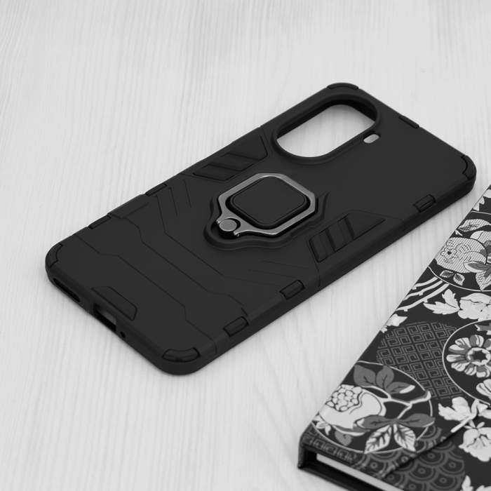 Husa Huawei Nova 10 SE, Techsuit Shield Ring, Negru [4]