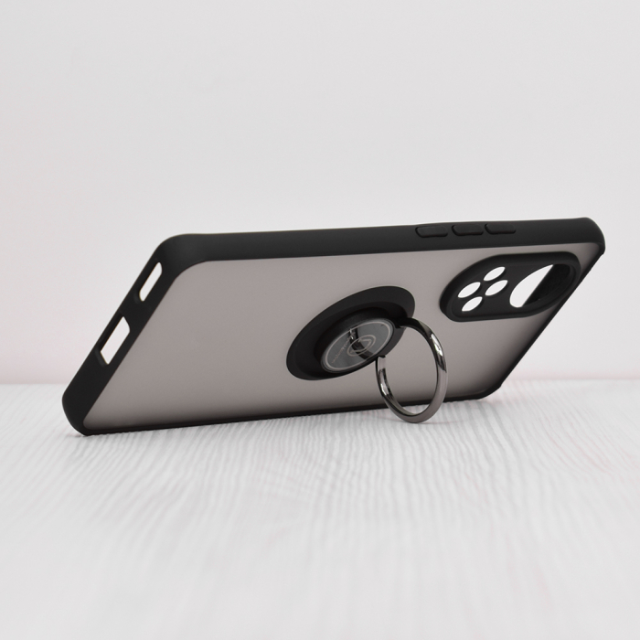 Husa Huawei Nova 9 / Honor 50 cu inel suport stand magnetic, Negru [5]