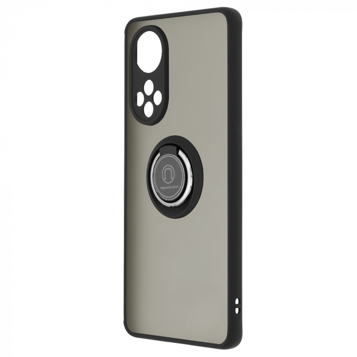 Husa Huawei Nova 9 / Honor 50 cu inel suport stand magnetic, Negru [2]