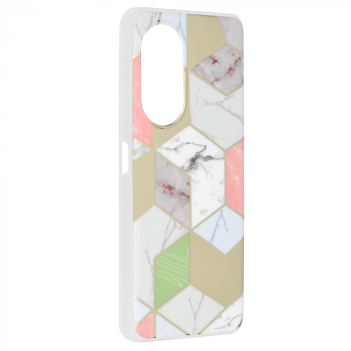 Husa Huawei Nova 9 SE, Techsuit Marble Series, Purple Hex [2]