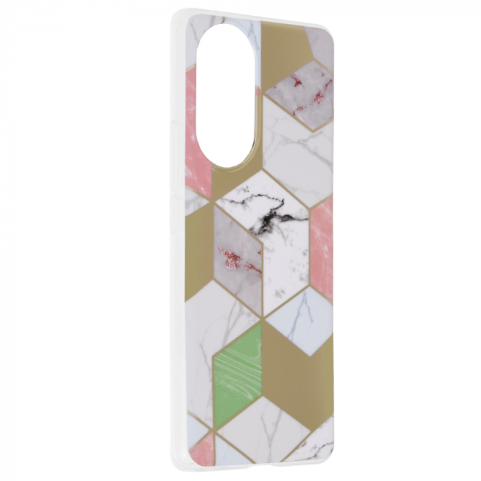 Husa Huawei Nova 9, Techsuit Marble Series, Purple Hex [2]