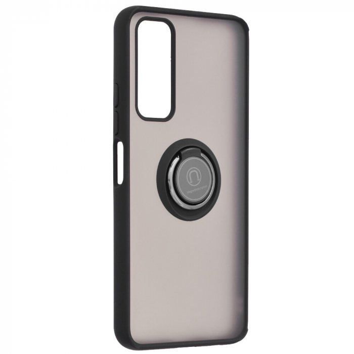 Husa Huawei P Smart (2021) cu inel suport stand magnetic, Negru [3]