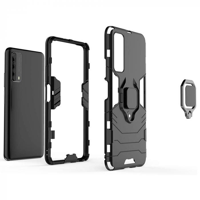 Husa Huawei P Smart (2021), Techsuit Shield Ring, Negru [5]