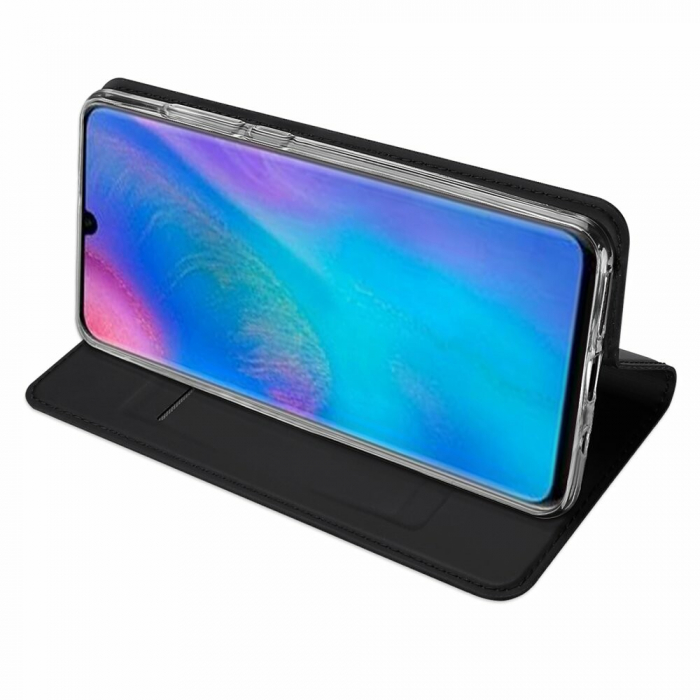 Husa Huawei P30 Lite, Dux Ducis Skin Pro Flip Book, Negru [2]