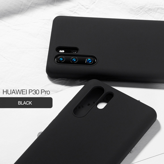 Husa Huawei P30 Pro, Soft Edge Silicone, Negru [3]