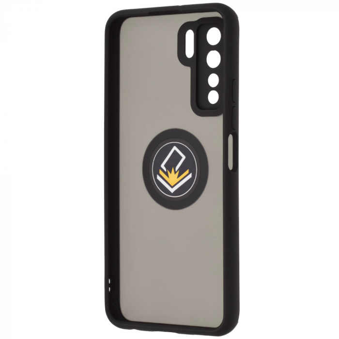 Husa Huawei P40 Lite 5G cu inel suport stand magnetic, Negru [4]