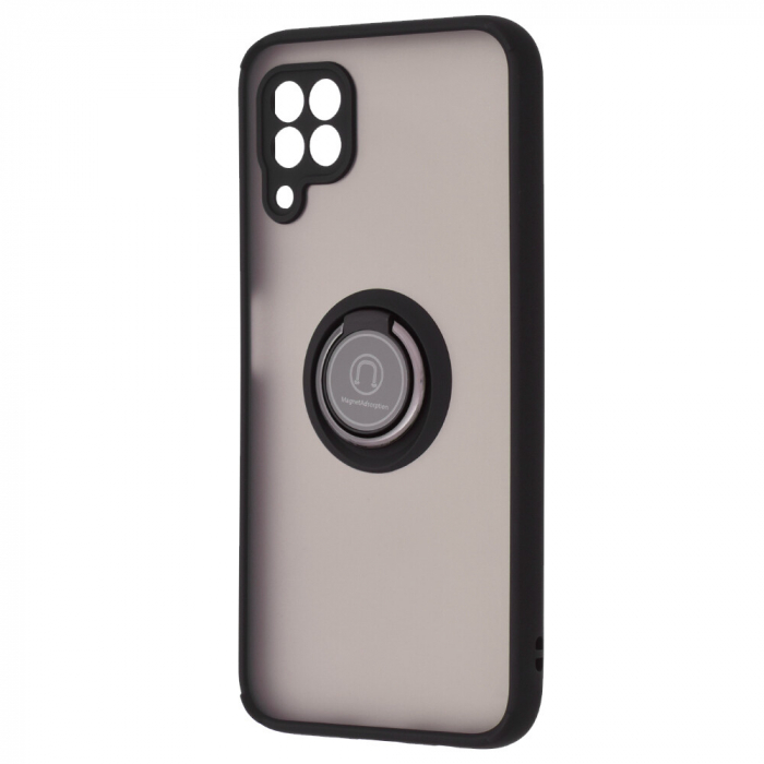 Husa Huawei P40 Lite cu inel suport stand magnetic, Negru [5]