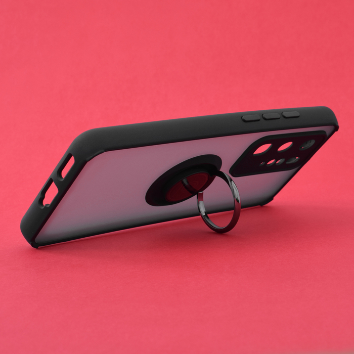 Husa Huawei P40 Pro cu inel suport stand magnetic, Negru [2]