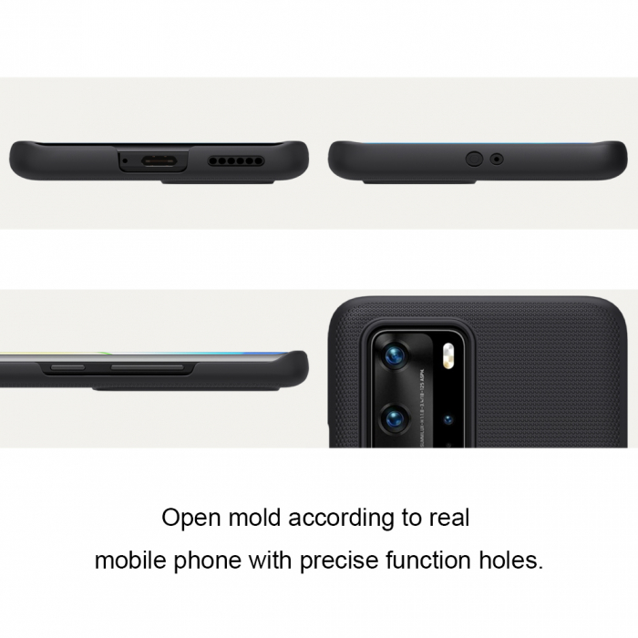Husa Huawei P40 Pro, Nillkin Super Frosted Shield, Negru [3]