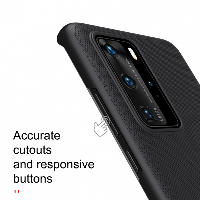 Husa Huawei P40 Pro, Nillkin Super Frosted Shield, Negru [7]