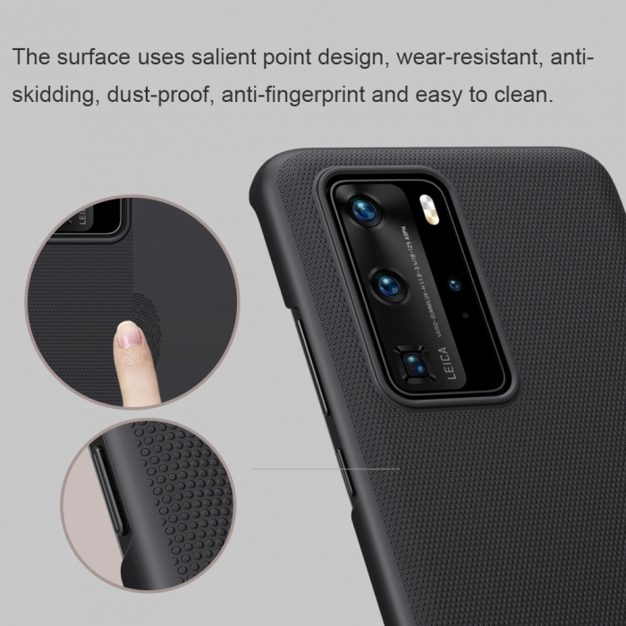 Husa Huawei P40 Pro, Nillkin Super Frosted Shield, Negru [10]