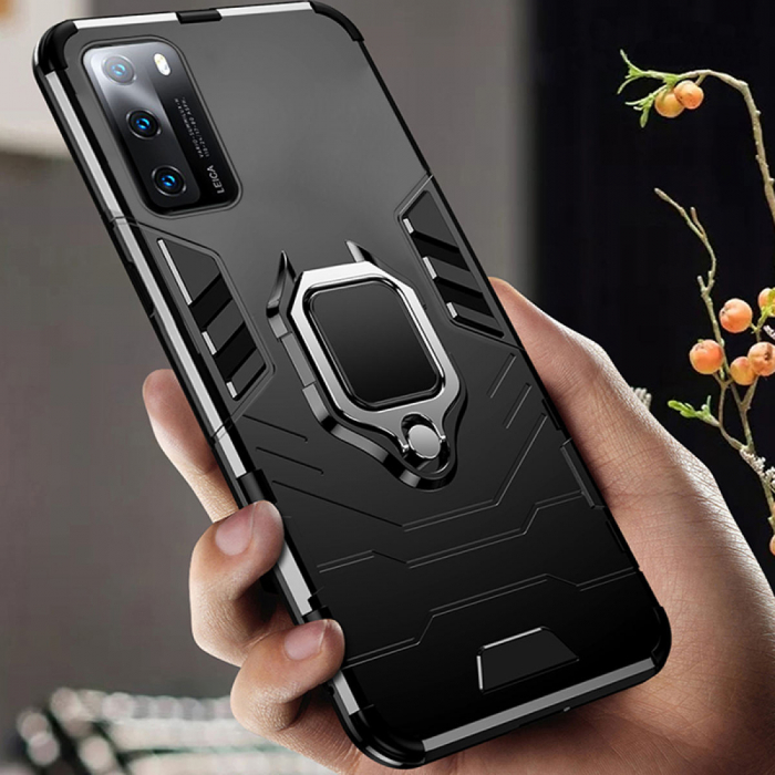 Husa Huawei P40 Pro, Techsuit Shield Ring, Negru [10]