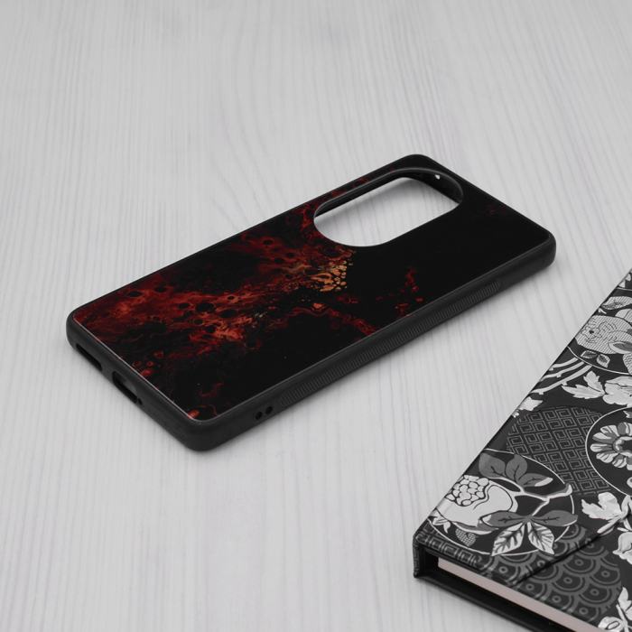 Husa Huawei P50 Pro, Glaze Series, Red Nebula [4]