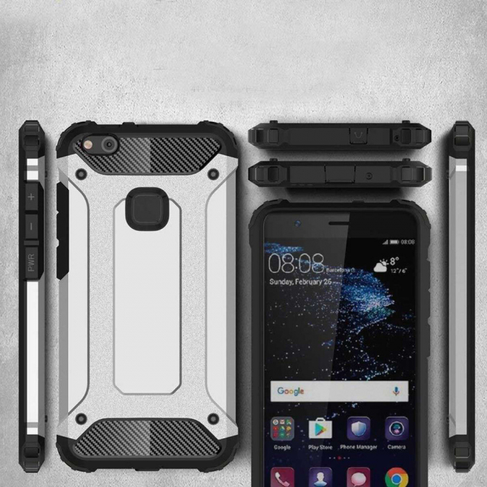 Husa Hybrid Armor pentru Huawei P10 Lite, Negru [6]