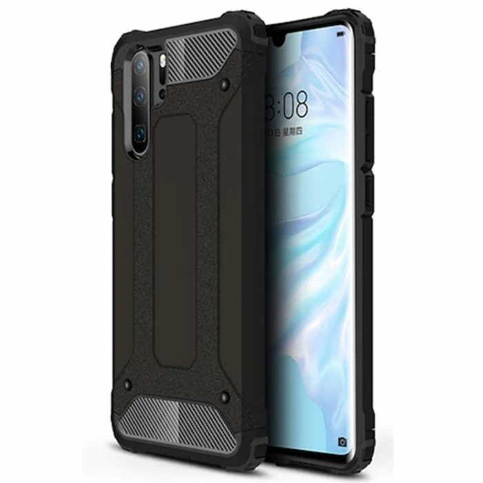 Husa Hybrid Armor pentru Huawei P30 Pro, Negru [1]