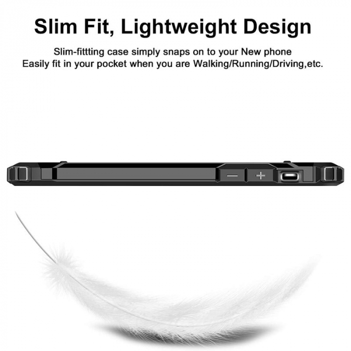 Husa Hybrid Armor pentru iPhone 13, Negru [5]