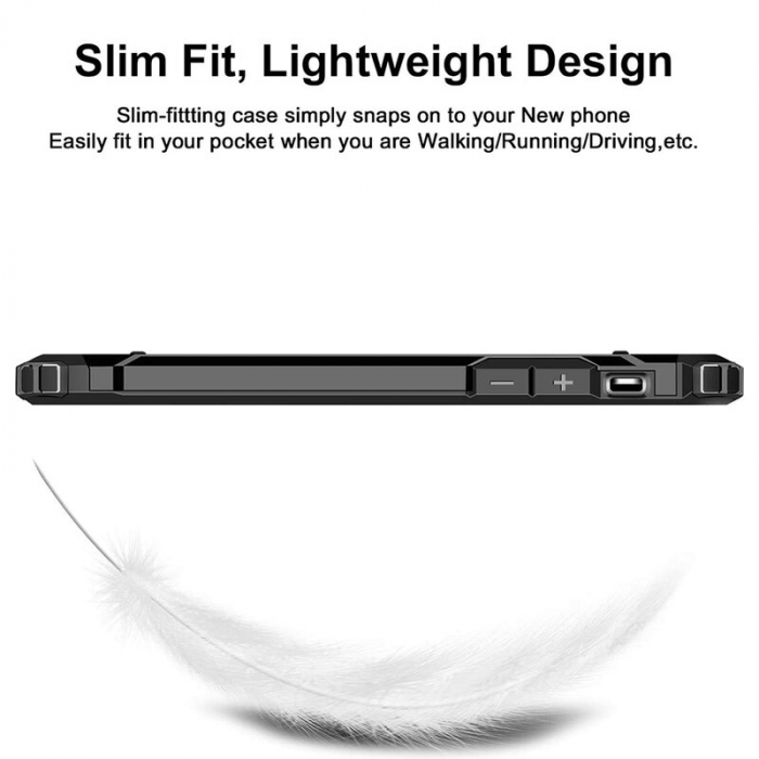 Husa Hybrid Armor pentru iPhone 13 Pro, Negru [4]
